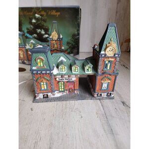 Heartland valley village train station vintage home decor porcelain